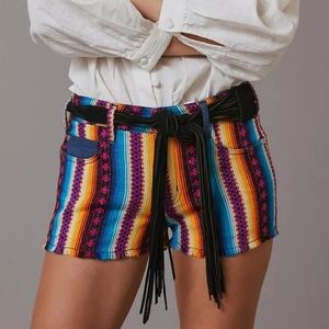 Pilcro Surf Serape Print Shorts